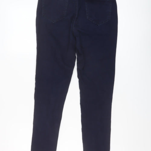 F&F Womens Blue Cotton Jegging Jeans Size 12 L29 in Regular Button