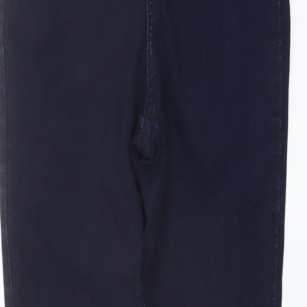 F&F Womens Blue Cotton Jegging Jeans Size 12 L29 in Regular Button