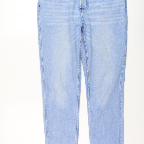 Bolongaro Mens Blue Cotton Straight Jeans Size 30 in L29 in Regular Button