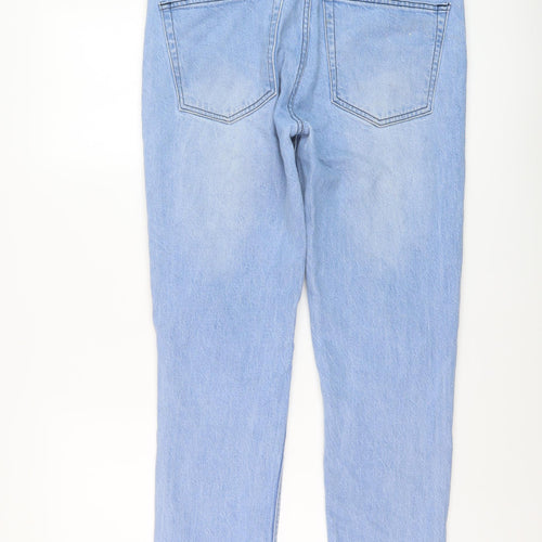 Bolongaro Mens Blue Cotton Straight Jeans Size 30 in L29 in Regular Button