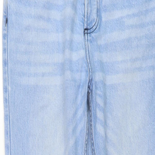 Bolongaro Mens Blue Cotton Straight Jeans Size 30 in L29 in Regular Button