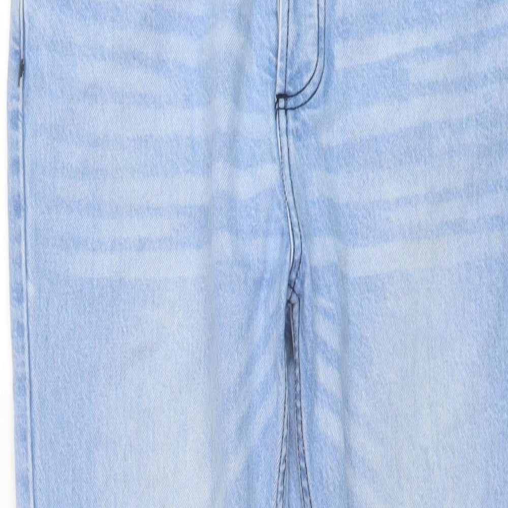 Bolongaro Mens Blue Cotton Straight Jeans Size 30 in L29 in Regular Button
