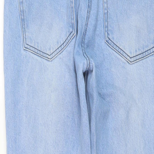 Bolongaro Mens Blue Cotton Straight Jeans Size 30 in L29 in Regular Button
