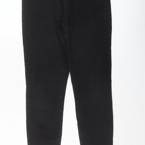Denim & Co. Womens Black Cotton Jegging Jeans Size 14 L27 in Regular Button