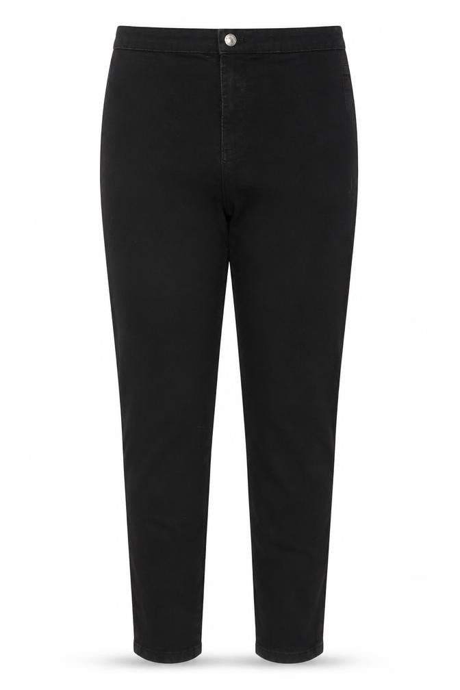 Denim & Co. Womens Black Cotton Jegging Jeans Size 14 L27 in Regular Button