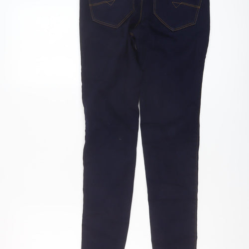 Noisy may Womens Blue Cotton Skinny Jeans Size S L32 in Regular Button