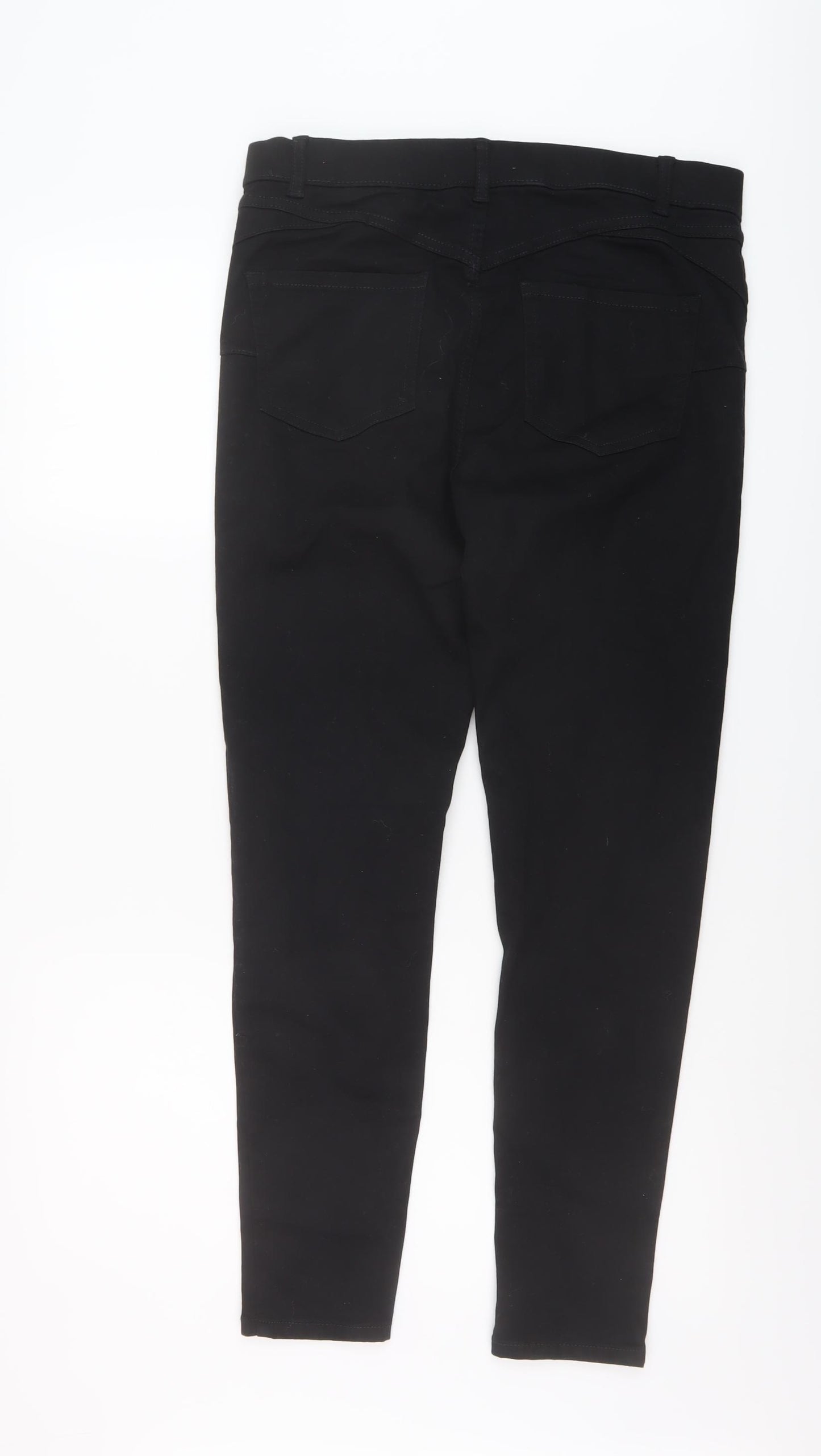New Look Womens Black Cotton Jegging Jeans Size 14 L28 in Regular