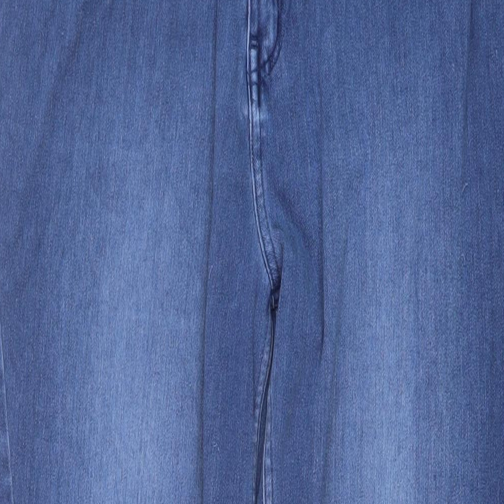NEXT Womens Blue Cotton Jegging Jeans Size 16 L30 in Regular Button