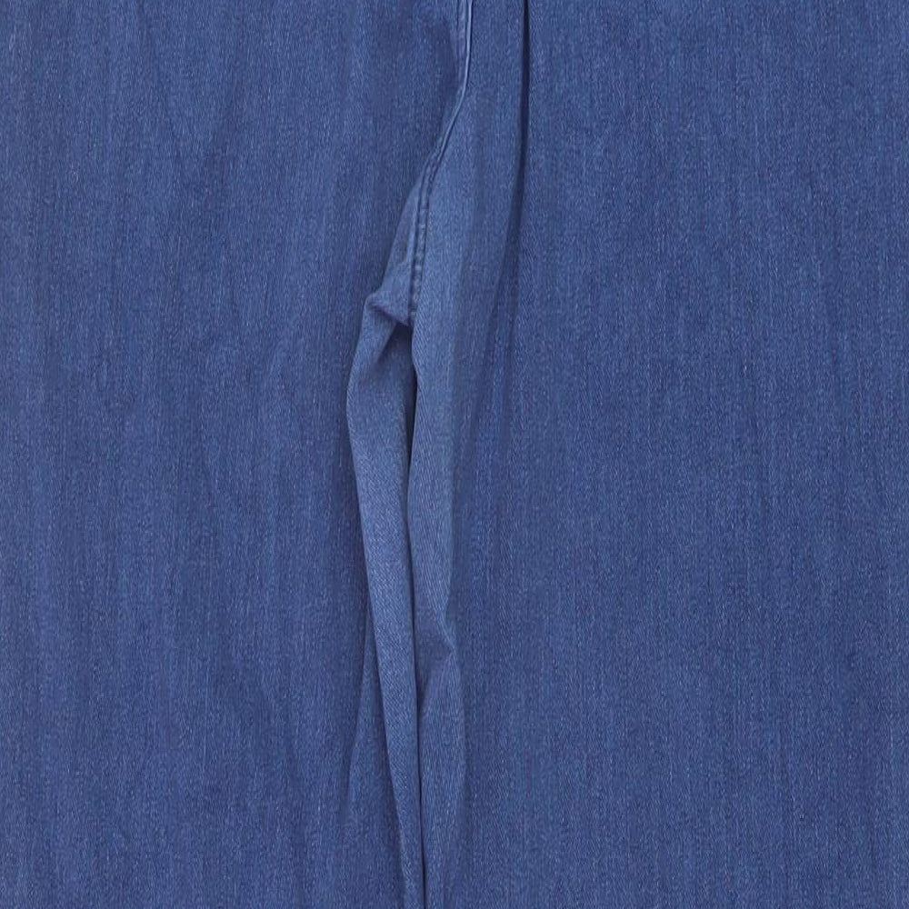 NEXT Womens Blue Cotton Jegging Jeans Size 16 L30 in Regular Button