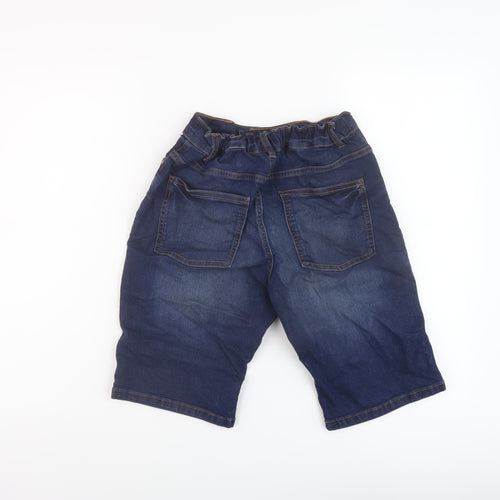 NEXT Boys Blue Cotton Bermuda Shorts Size 13 Years Regular Zip