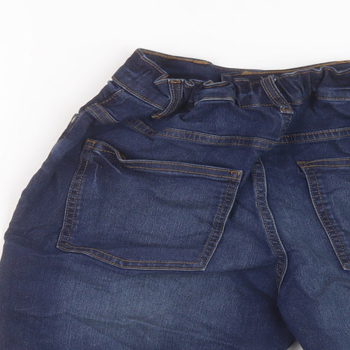 NEXT Boys Blue Cotton Bermuda Shorts Size 13 Years Regular Zip