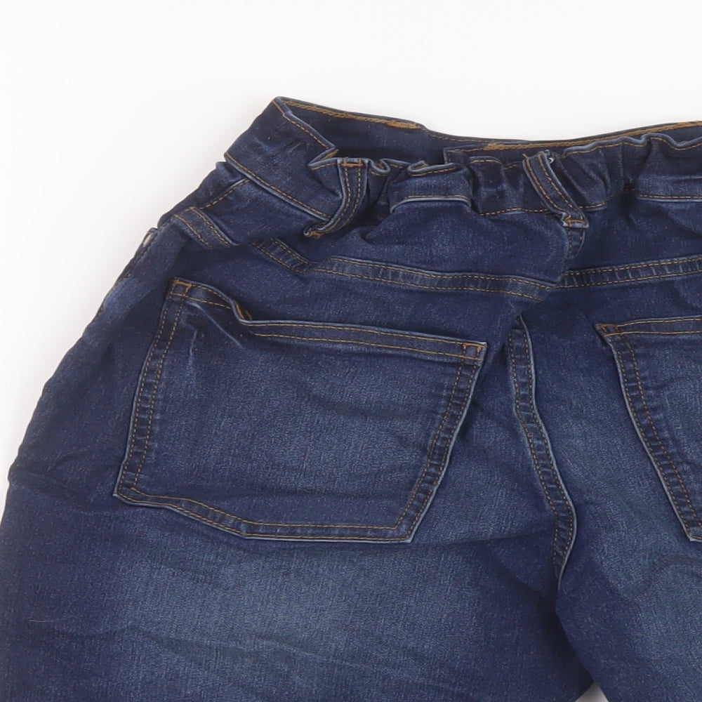 NEXT Boys Blue Cotton Bermuda Shorts Size 13 Years Regular Zip