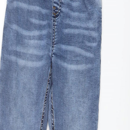 TU Boys Blue Cotton Skinny Jeans Size 8 Years Regular Drawstring