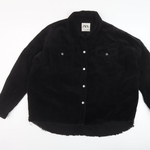 Zara Womens Black Jacket Size M Snap