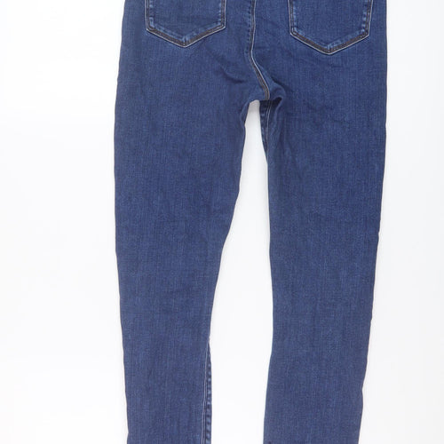 ASOS Womens Blue Cotton Skinny Jeans Size 28 in L26 in Regular Button