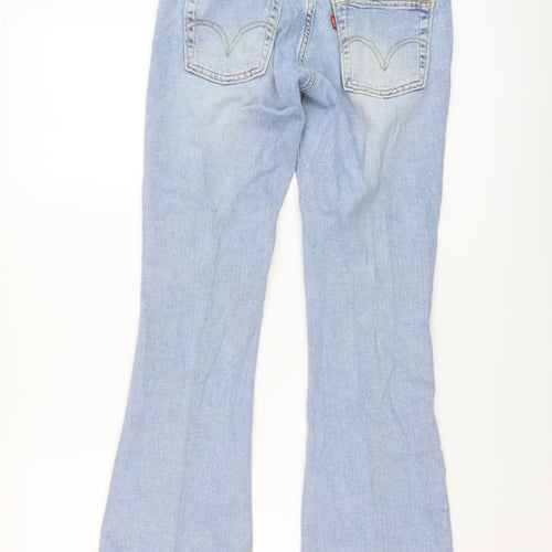 Levi's Womens Blue Cotton Bootcut Jeans Size 26 in L30 in Regular Button