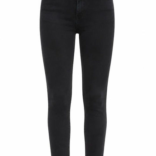 Lee Womens Black Cotton Skinny Jeans Size 25 in L28 in Regular Button