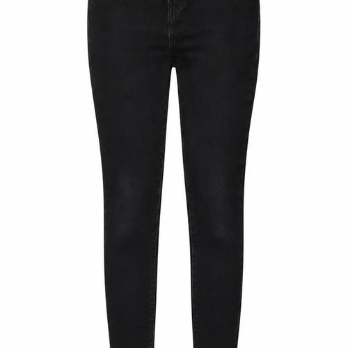 TU Womens Black Cotton Skinny Jeans Size 10 L26 in Regular Button