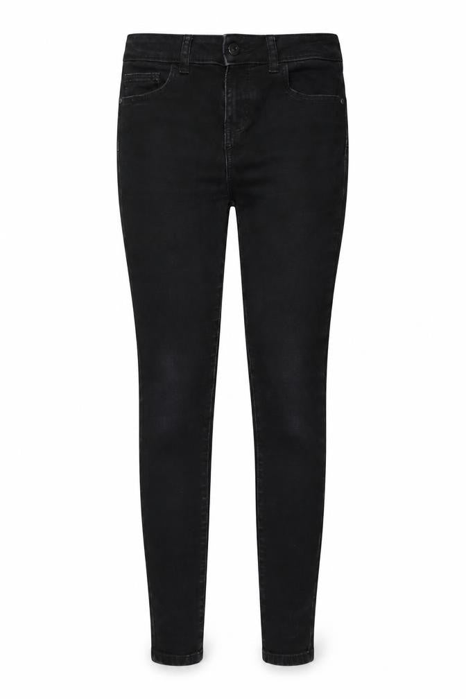 TU Womens Black Cotton Skinny Jeans Size 10 L26 in Regular Button