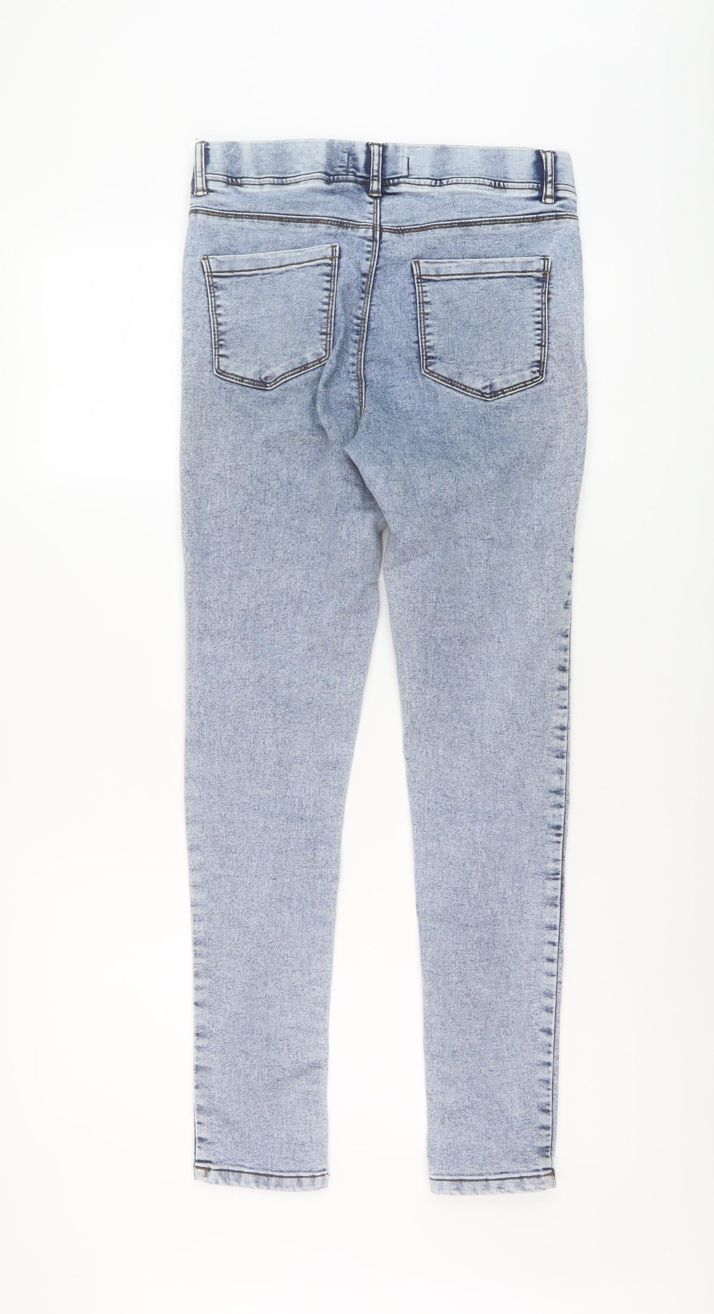 PEP&CO Womens Blue Cotton Jegging Jeans Size 8 L28 in Regular
