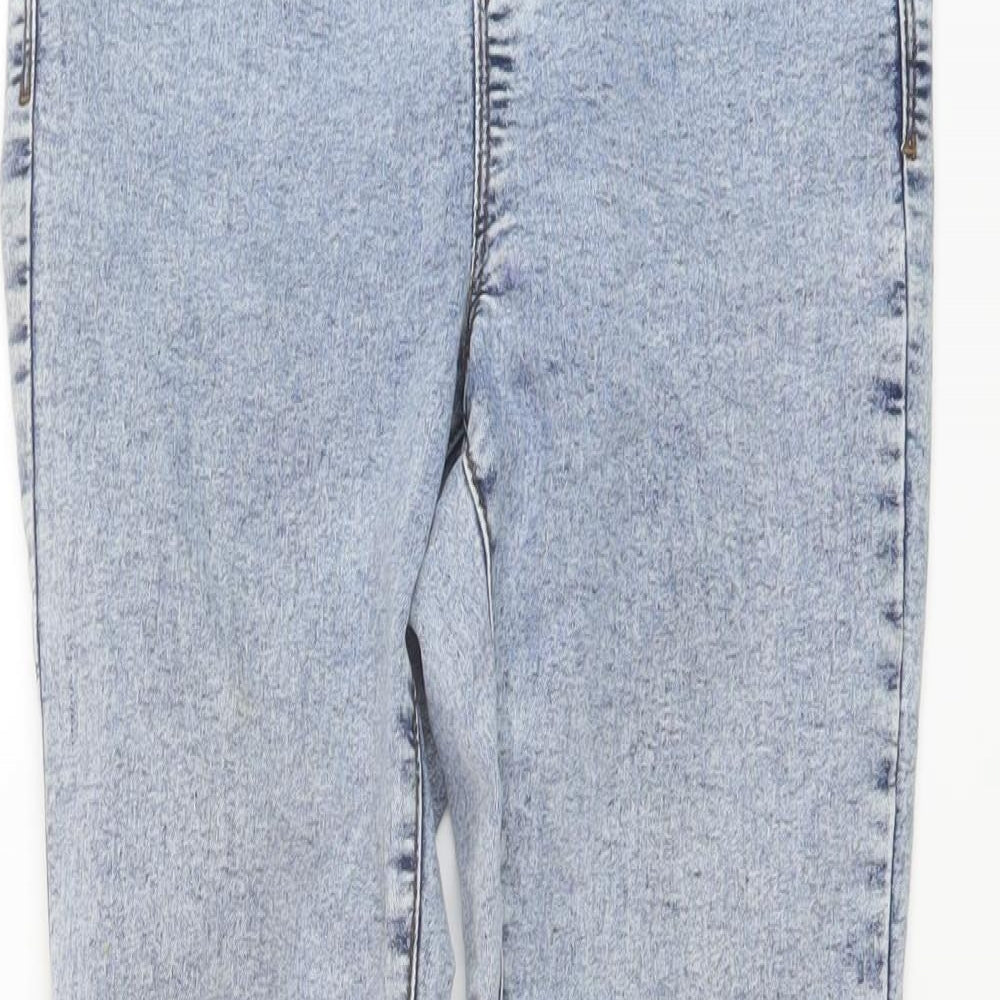 PEP&CO Womens Blue Cotton Jegging Jeans Size 8 L28 in Regular