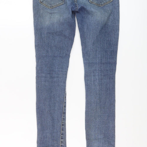 Gap Boys Blue Cotton Skinny Jeans Size 8 Years Regular Button
