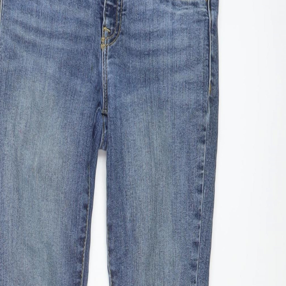 Gap Boys Blue Cotton Skinny Jeans Size 8 Years Regular Button