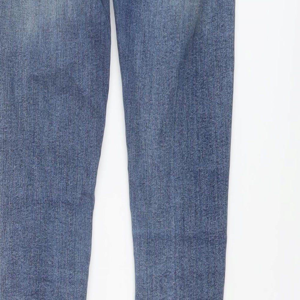 Gap Boys Blue Cotton Skinny Jeans Size 8 Years Regular Button