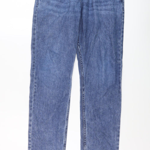 H&M Boys Blue Cotton Straight Jeans Size 13-14 Years Regular Pullover
