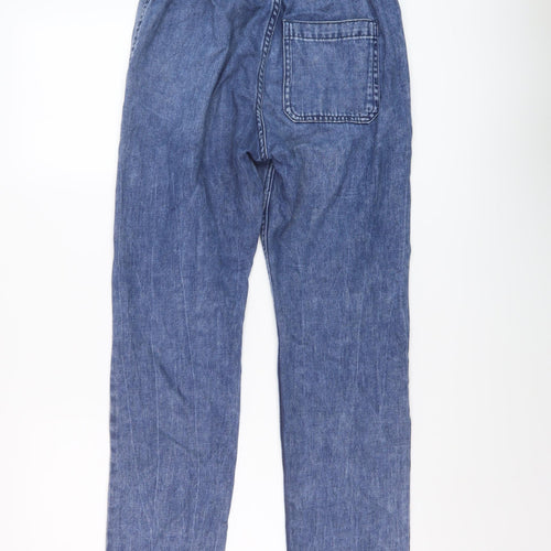 H&M Boys Blue Cotton Straight Jeans Size 13-14 Years Regular Pullover
