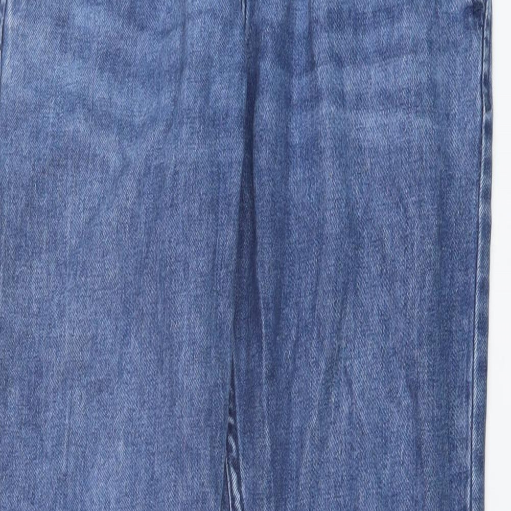 H&M Boys Blue Cotton Straight Jeans Size 13-14 Years Regular Pullover