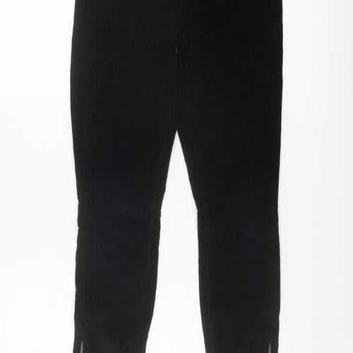 Paige Womens Black Cotton Trousers Size 25 in L28 in Regular Button