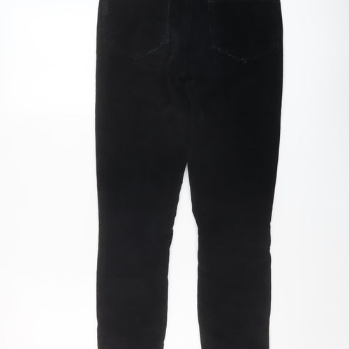 Paige Womens Black Cotton Trousers Size 25 in L28 in Regular Button
