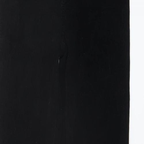 Paige Womens Black Cotton Trousers Size 25 in L28 in Regular Button