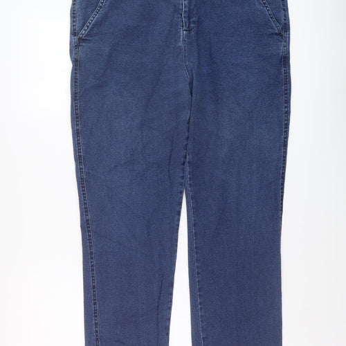 Union blues Womens Blue Cotton Straight Jeans Size 36 in L29 in Regular Button
