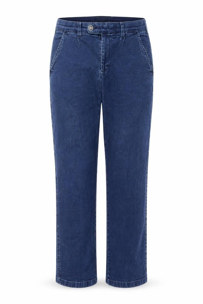 Union blues Womens Blue Cotton Straight Jeans Size 36 in L29 in Regular Button
