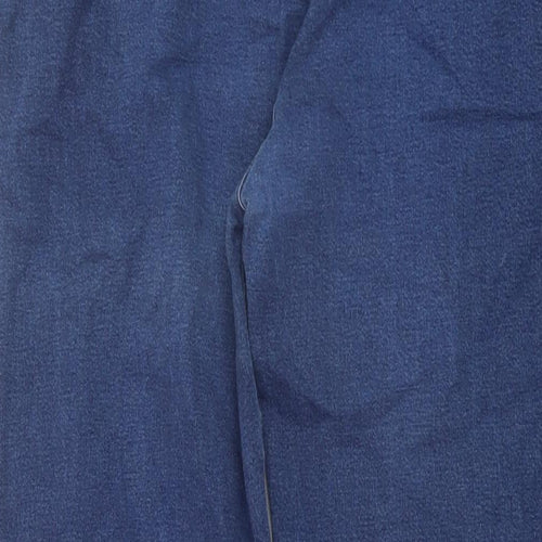Union blues Womens Blue Cotton Straight Jeans Size 36 in L29 in Regular Button