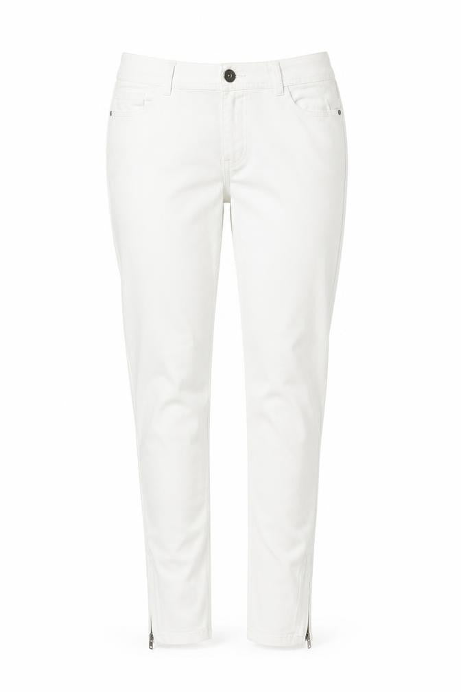 Esprti Womens White Cotton Skinny Jeans Size 10 L28 in Regular Button