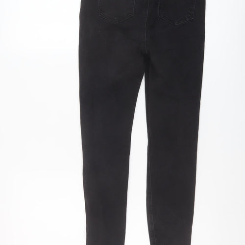 Missguided Womens Black Cotton Skinny Jeans Size 10 L25 in Regular Button