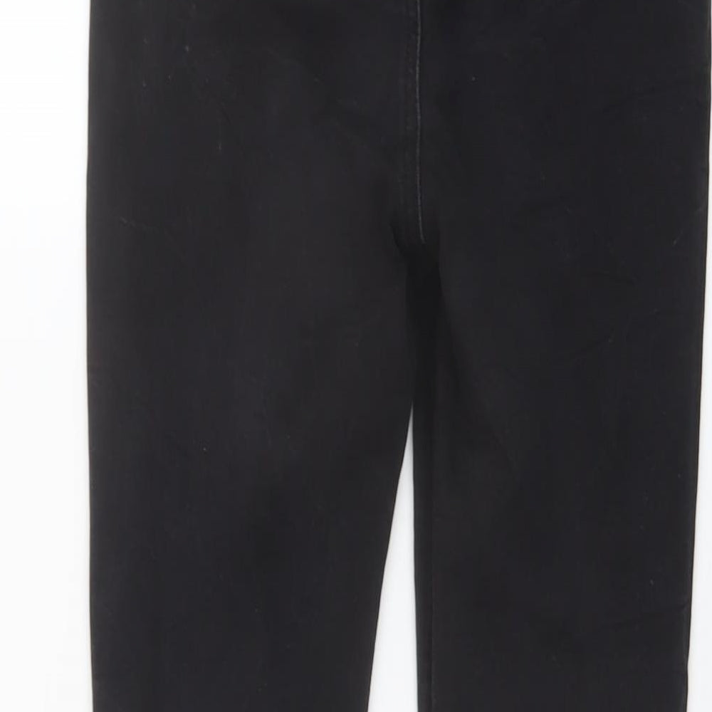 Missguided Womens Black Cotton Skinny Jeans Size 10 L25 in Regular Button