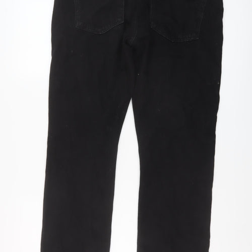 Denim & Co. Mens Beige Cotton Straight Jeans Size 34 in L30 in Regular Button