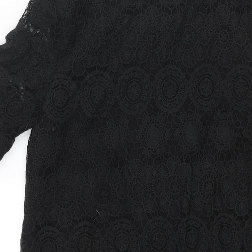 Tokyo Doll Womens Black Cotton Mini Size 14 Round Neck Pullover