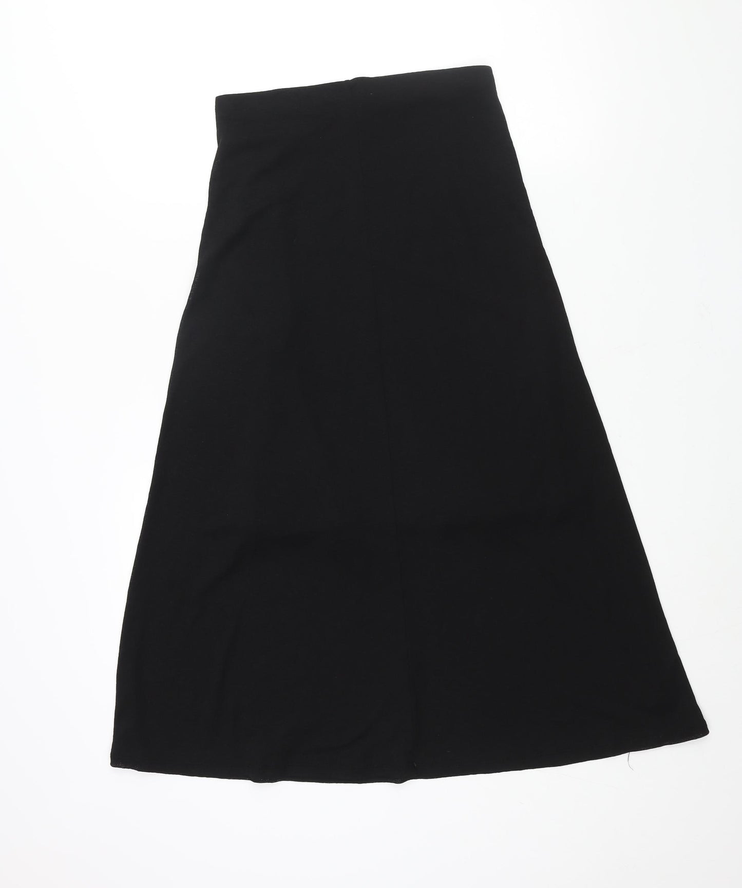 Topshop Womens Black Polyester A-Line Skirt Size 10