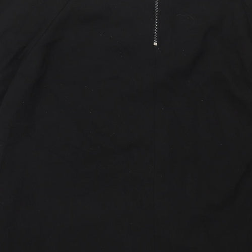 Phase Eight Womens Black Polyester A-Line Size 14 Round Neck Zip