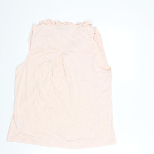 Dorothy Perkins Womens Pink Viscose Camisole Blouse Size 16 V-Neck - Frill