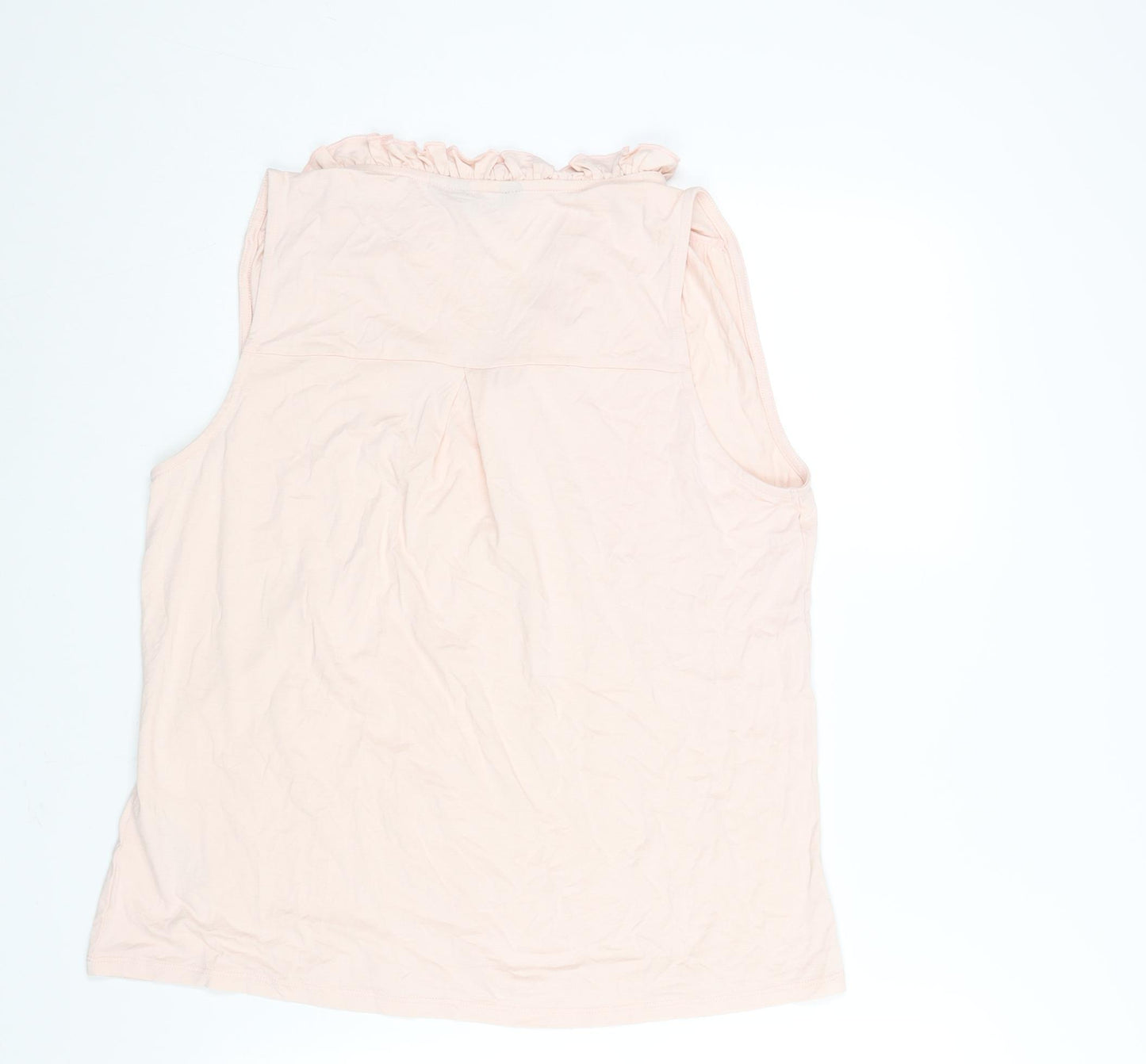 Dorothy Perkins Womens Pink Viscose Camisole Blouse Size 16 V-Neck - Frill