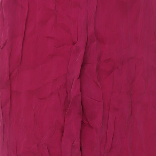 Incognito Womens Purple Viscose Trousers Size 12 L30 in Regular Zip
