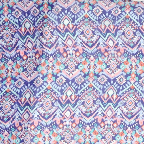 Divided by H&M Womens Multicoloured Geometric Polyester Kimono Blouse Size L V-Neck - Semi Sheer