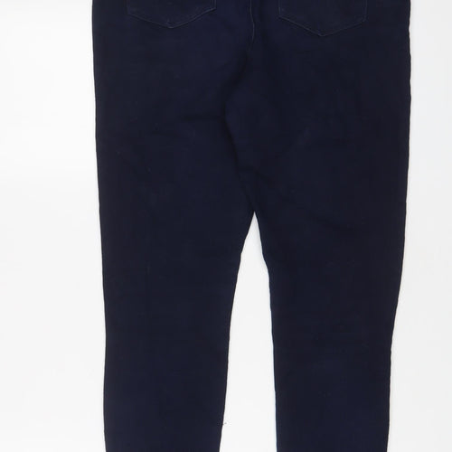 Papaya Womens Blue Cotton Jegging Jeans Size 12 L31 in Regular