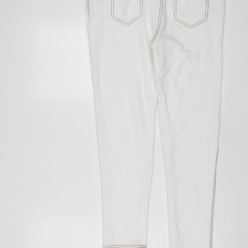 In the Style Womens White Cotton Jegging Jeans Size 16 L27 in Regular